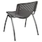 Flash Furniture HERCULES Series 5 Pack 880 lb. Capacity Gray Plastic Stack Chair with Titanium Gray Powder Coated Frame 5-RUT-F01A-GY-GG - alternate 10